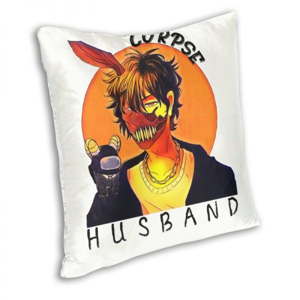 Corpse Husband Cushion Cover Double sided Printing Thriller Gamer Floor Pillow Case for Car Cool Pillowcase 1 - Corpse Husband Merch