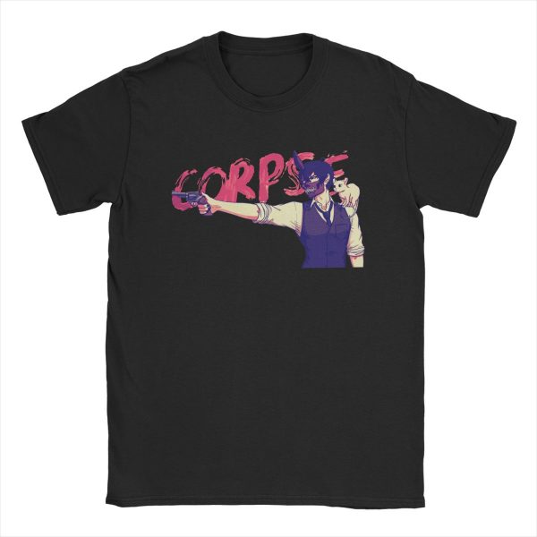 Corpse Husband And Bingus T Shirt for Men Women Gaming Casual Pure Cotton Tee Shirt Crewneck 3 - Corpse Husband Merch