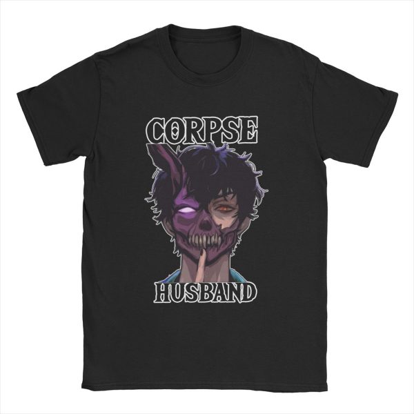 Men Women s Corpse Husband Gaming T Shirts 100 Cotton Clothing Vintage Short Sleeve Crewneck Tee 3 - Corpse Husband Merch